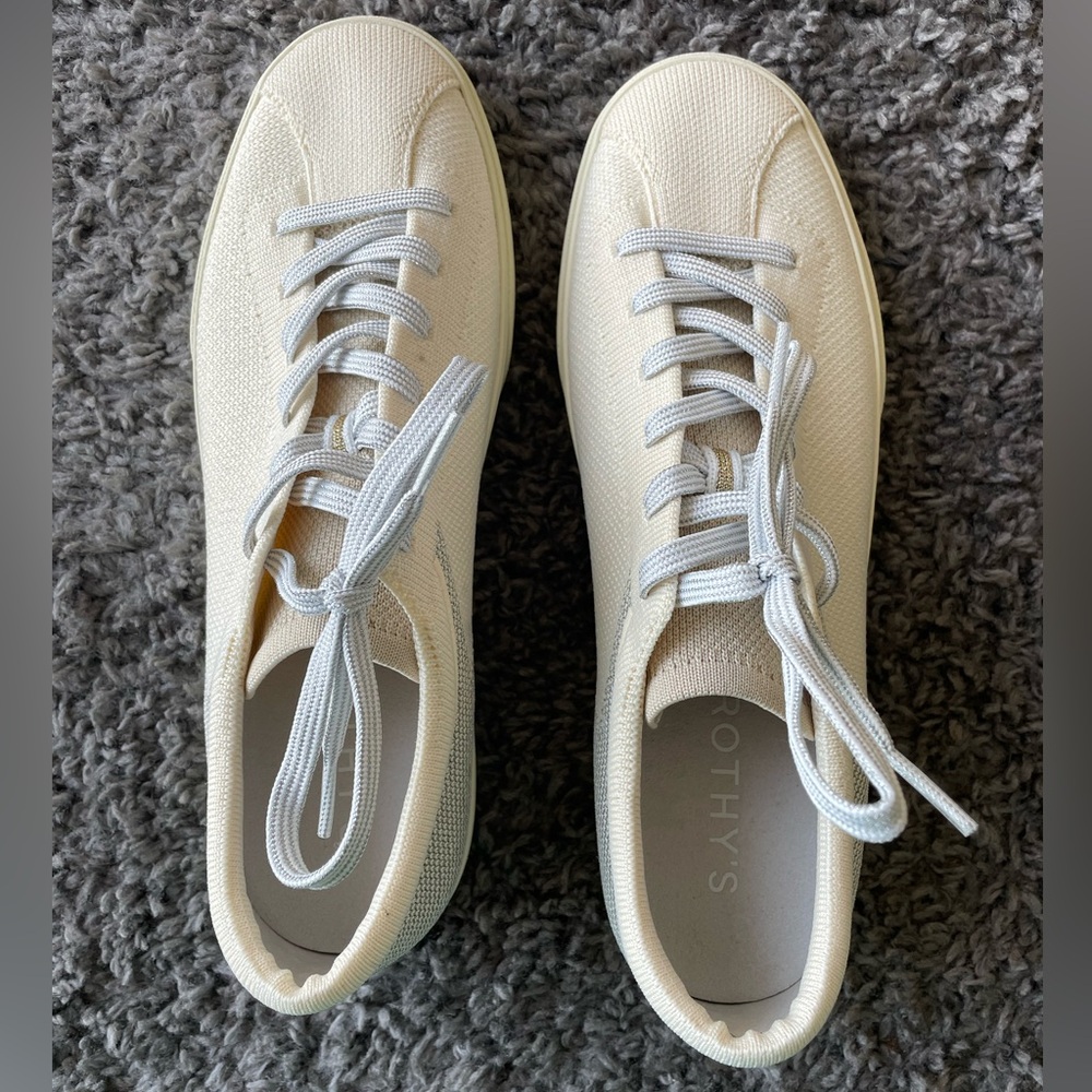 Rothy’s Lace Up Sneaker Diamond Twill